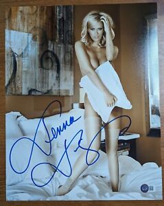 Jenna Jameson Signed 11x14 Photo in blue pen. Authentic Autograph Beckett COA
