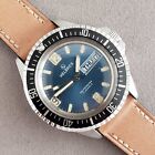 Helbros Automatic Skin Diver Vintage Watch 20ATM, Blue Dial, 40mm All Steel