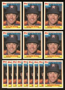 Lot of 15: 1984 Topps Cereal NOLAN RYAN Baseball Cards #14 ~ NM-MT ~ HOF Astros