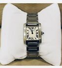 Cartier Tank Francaise SM Watch Stainless Steel 2384 Women Used