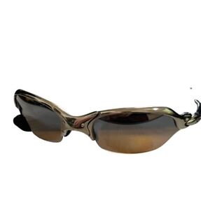 OAKLEY ROMEO 2 X-METAL Polarized Men's Sunglasses Black Flame Accessary Auth