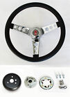 NEW! 1969-1993 Cutlass F85 98 442 Grant Steering Wheel Black & Chrome 13 1/2