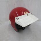Vintage  Bell R-T Red Motorcycle Open Face Helmet with Venter Visor 7-3/4 62cm