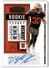 D'Ernest Johnson 2020 Panini Contenders RC Auto Browns