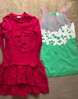 Girls Spring Summer Dress Lot DVF Gap Kids Eliana Et Lena Green Pink stripe 12