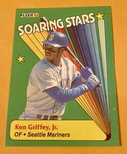 Ken Griffey Jr 1990 Fleer SOARING STARS Insert Card #6 SEATTLE MARINERS