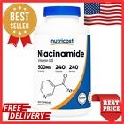 Nicotinamide 500mg , Anti-aging NAD Supplement, Energy Production, 240 Capsules.