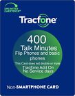TracFone 400 Minutes Prepaid Add On Refill Card, for Flip Phones & Basic Phones