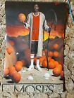 MOSES MALONE  36X22     POSTER ORIGINAL    NIKE  EARLY 1980S