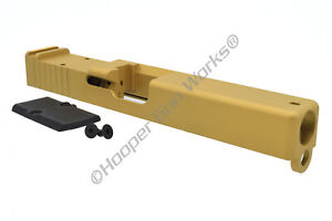 HGW Bromont RMR Slide for Glock 22 G22 Gen3 40SW Stainless - Gold Cerakote