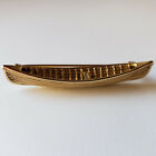 Vintage Canoe Boat Brooch Gold-Filled MFA Museum of Fine Arts [6919]