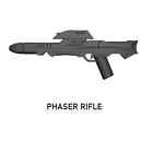 BidkidBrix PHASER Rifle for Minifigures -Pick Color!- Star Trek  NEW