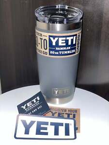 YETI Rambler 20 oz Tumbler Stainless Steel Insulated MagSlider Lid Charcoal