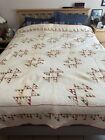 Vintage Handmade Quilt 77 X 78 Inches