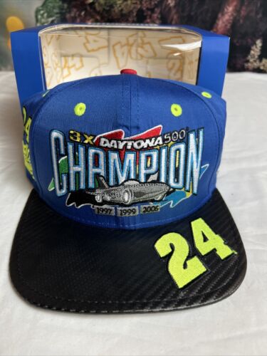 Jeff Gordon #24 NEW ERA 3X Daytona 500 Champion Nascar Racing Snapback Hat RARE