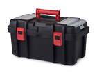 Hyper Tough 19-inch Toolbox, Plastic Tool and Hardware Storage, Black
