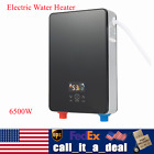220V 8L Instant Electric Tankless Home Hot Water Heater 6500W Whole House Black
