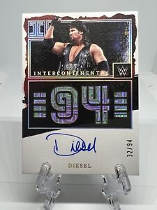 2023 PANINI IMPECCABLE WWE Intercontinental Debut Signatures AUTO DIESEL 32/94