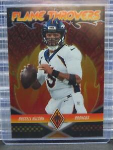 New Listing2022 Panini Phoenix Russell Wilson Black Parallel Flame Throwers #8/10 Broncos
