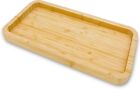 Bamboo Vanity Organizing Caddy Tray, Bathroom Counter Bedroom Catch All 12x6