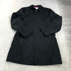 Charles Tyrwhitt Jacket Mens 38 Cotton Hidden Buttons Trench Over Coat Black