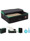 petisfam Portable Cat Travel Mobile Litter Box for Medium Cats and Kitties.