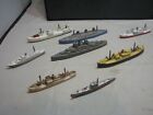 Vintage Lot Of 8 Tootsie Toy Military Diecast Metal Ships  USA