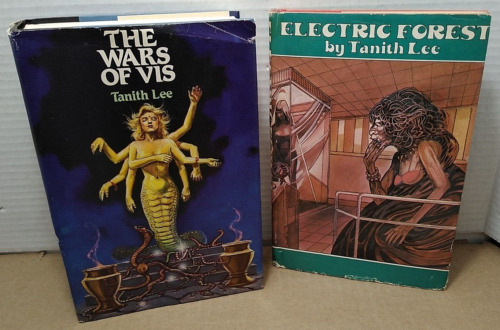 Tanith Lee - The Wars of Vis & Electric Forest - (2) Vintage Hardcovers w/ DJ