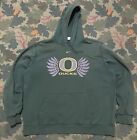 Nike Center Swoosh Oregon Ducks Vintage 90s Hoodie Sweater NCAA Embroidered 2XL