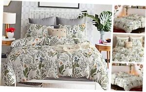 New Listing Floral Duvet Cover Sets Size,3 Pieces 100% Natural Cotton Queen Floral Pattern