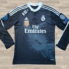 Ronaldo Real Madrid 2014/15 Third Kit Long Sleeve Black Dragon Jersey Men's L