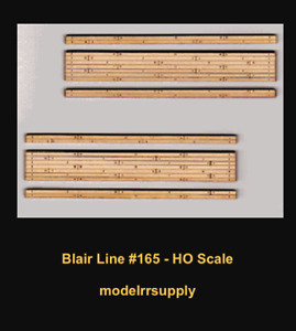 Blair Line 165 HO Laser-cut 2-lane Wood Grade Crossing   MODELRRSUPPLY  $5 offer