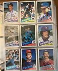 1985 TOPPS BASEBALL SIGNED AUTOGRAPHED CARDS
