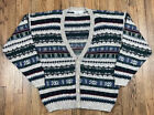 Vintage Sears The Mens Store Acrylic Knit Grandpa Cardigan Sweater Men’s Sz XL