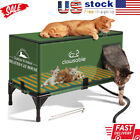 Elevated Base Heated Cat House Outdoor Winter Waterproof & Insulated Feral New