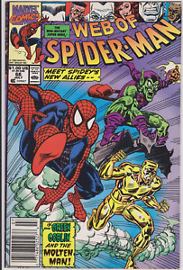 Web of Spider-Man Issue #66 Comic Book. Newsstand. Gerry Conway. Marvel 1990