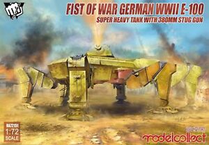 Modelcollect UA72151 1/72 Fist of War German WWII E-100 Super Heavy Tank with 38