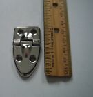 Small Guitar Case Hinge, Nickel, older cases also w/rivets