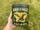 War Eagle Cigars Tobacco Tin Can