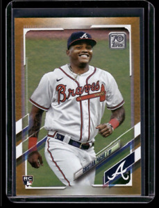 2021 Topps #187 Christian Pache Gold Foil Rookie Braves