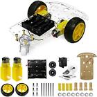DIY Robot Smart Car Chassis Kit with Speed Encoder, 2 Wheels and Battery Box