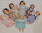 Lot 7 GIGO Gi-Go Toys My Pals Bean Bag Kids Vinyl Baby Dolls 8
