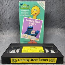 My Sesame Street Home Video Learning About Letters VHS Tape 1986 Classic Cartoon