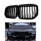 Car Front Bumper Kidney Hood Grille Grill Glossy For BMW X7 G07 2019 2020-2022