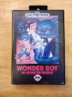 Sega Genesis - Wonder Boy in Monster World (Tested) - Game & Box w/ Hang Tab
