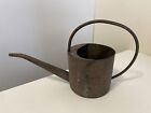 Vtg Copper Watering Can Curved Handle Spout Rustic Patina Primitive Garden