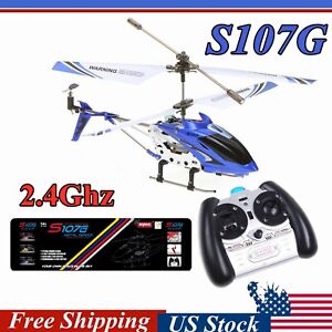 Syma S107G Mini Remote Control RC Helicopter3-Channel 3.5CH Alloy Copter Gyro US