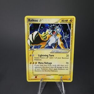 Raikou Holo 114/115 Pokémon 2005 - EX Unseen Forces set - Gold Star NM