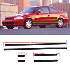 Thin Body Side Door protective moldings Panel Molding For Civic 96-00 2dr (For: Honda Civic)