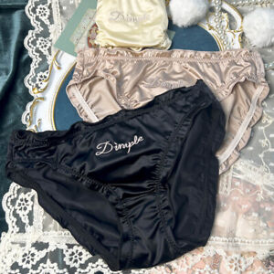 3 Packs Lot Women's Sexy Satin Panties Underwear Ladies Full Briefs French Panty